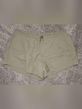 XXL all in motion Olive Green Elastic-Waist Athletic Shorts